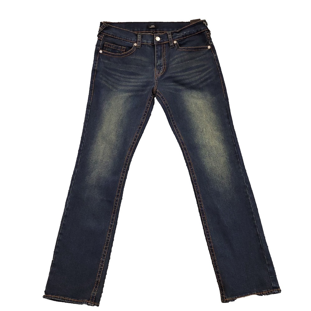 NWT True Religion Ricky Big T Relaxed Straight 36x34 Mid Rise Stretch $199 MSRP